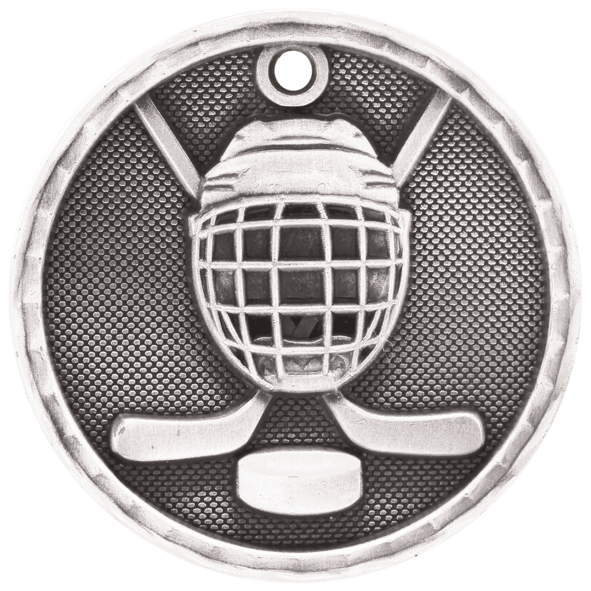 Hockey 3-D Medal-Silver