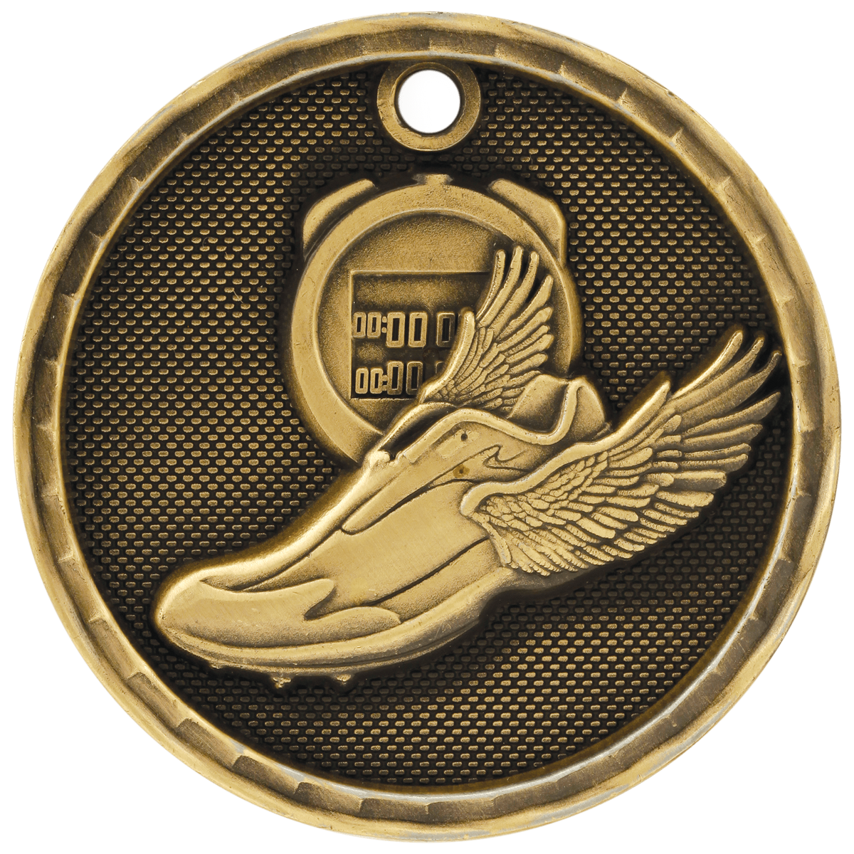 Track 3-D Medal-Gold