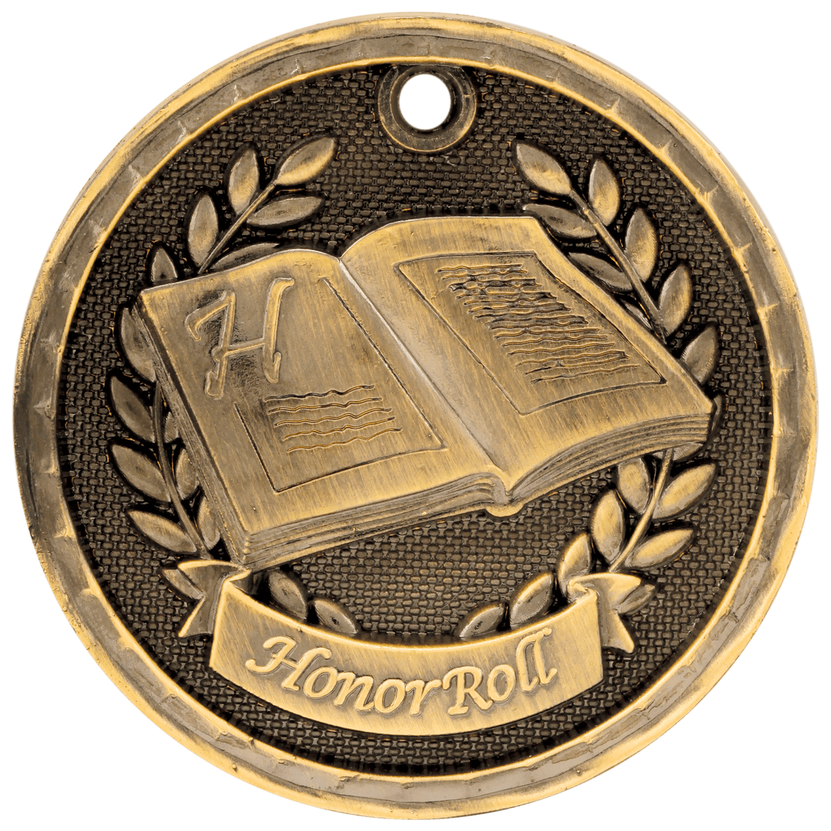 Honor Roll 3-D Medal-Gold