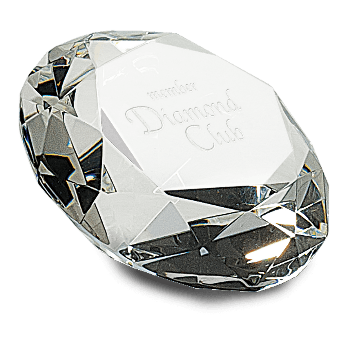 Clear Crystal 4" Diameter Diamond