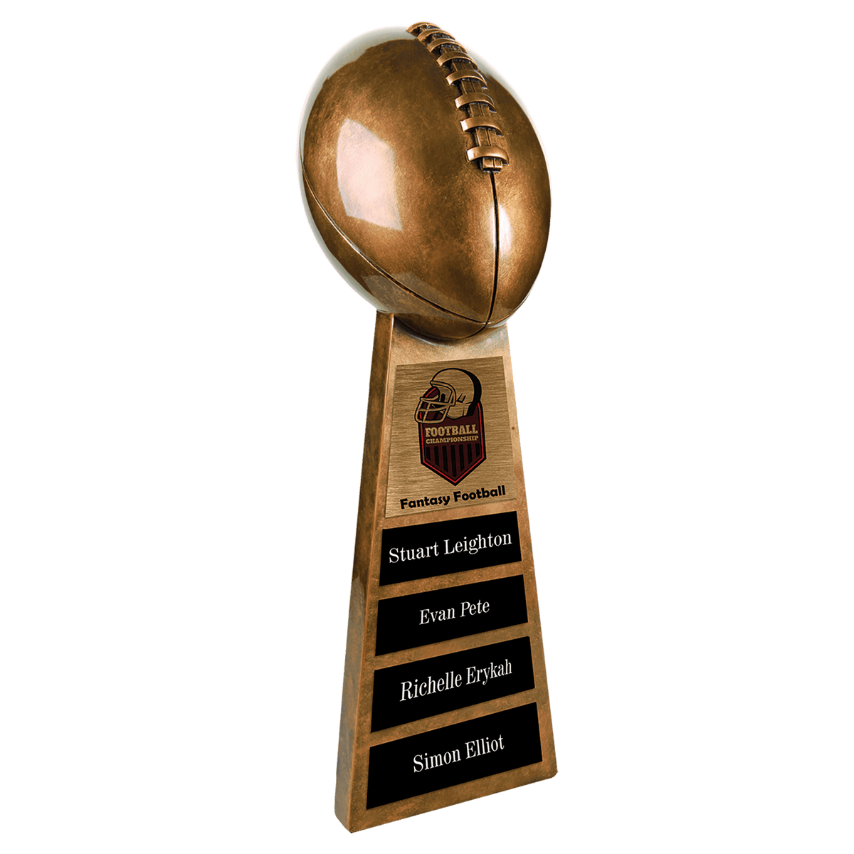 Antique Gold Football Resin-15"