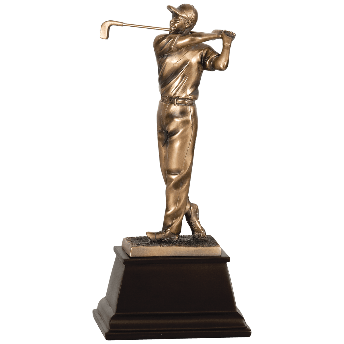 Male Bronze Golf Resin-9 3/4"