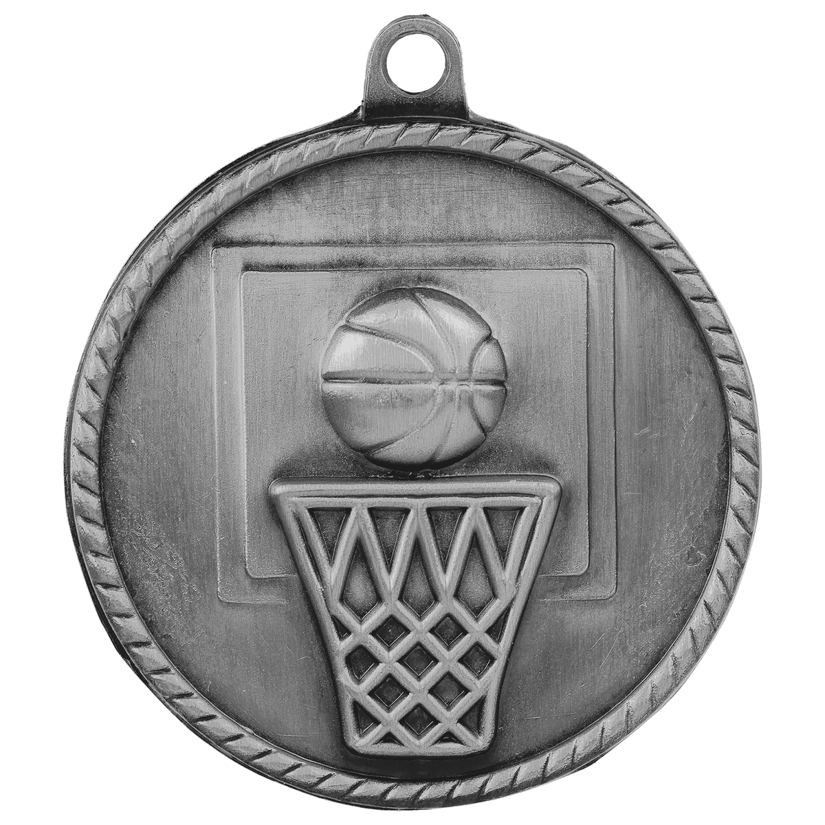Basketball High Relief Medal-Silver