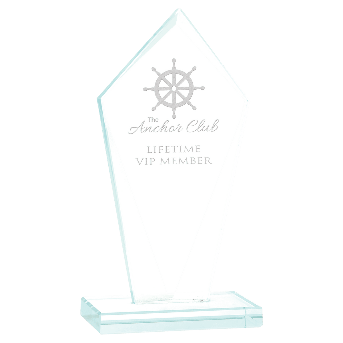 Large Diamond Jade Glass Award