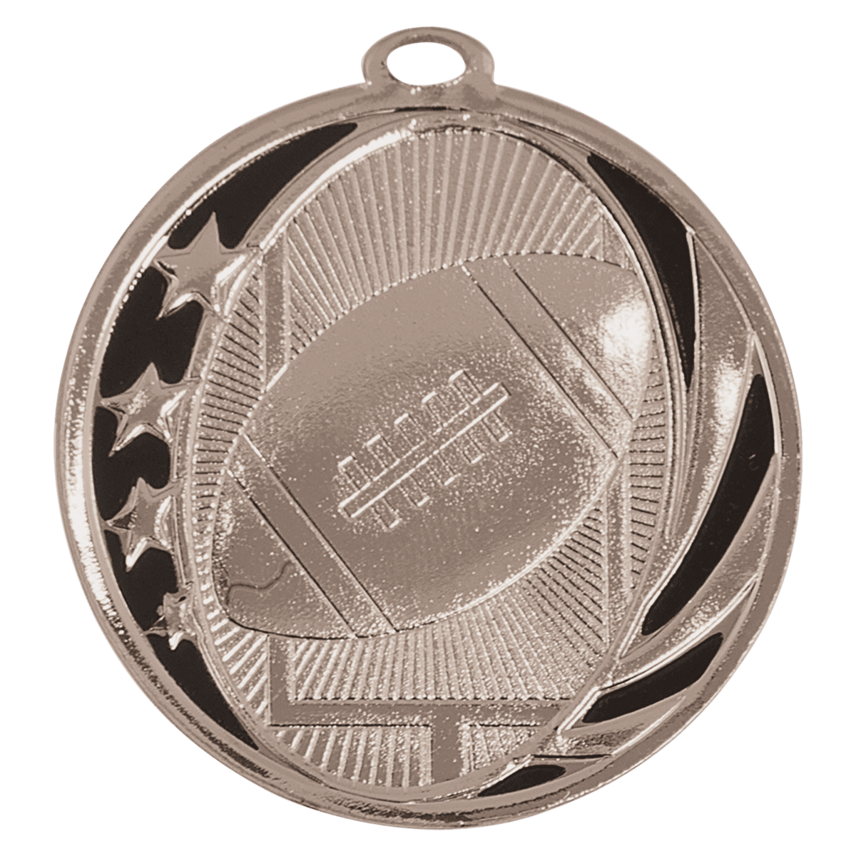 Football MidNite Star Medal-Silver