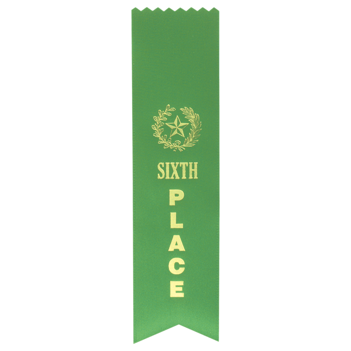 6th Place Pinked Ribbon