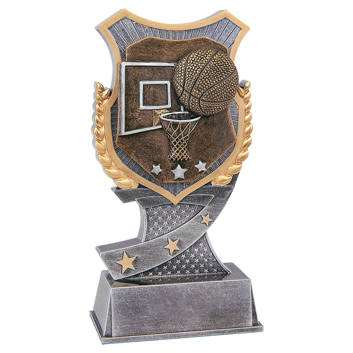 Basketball Shield Award-6"