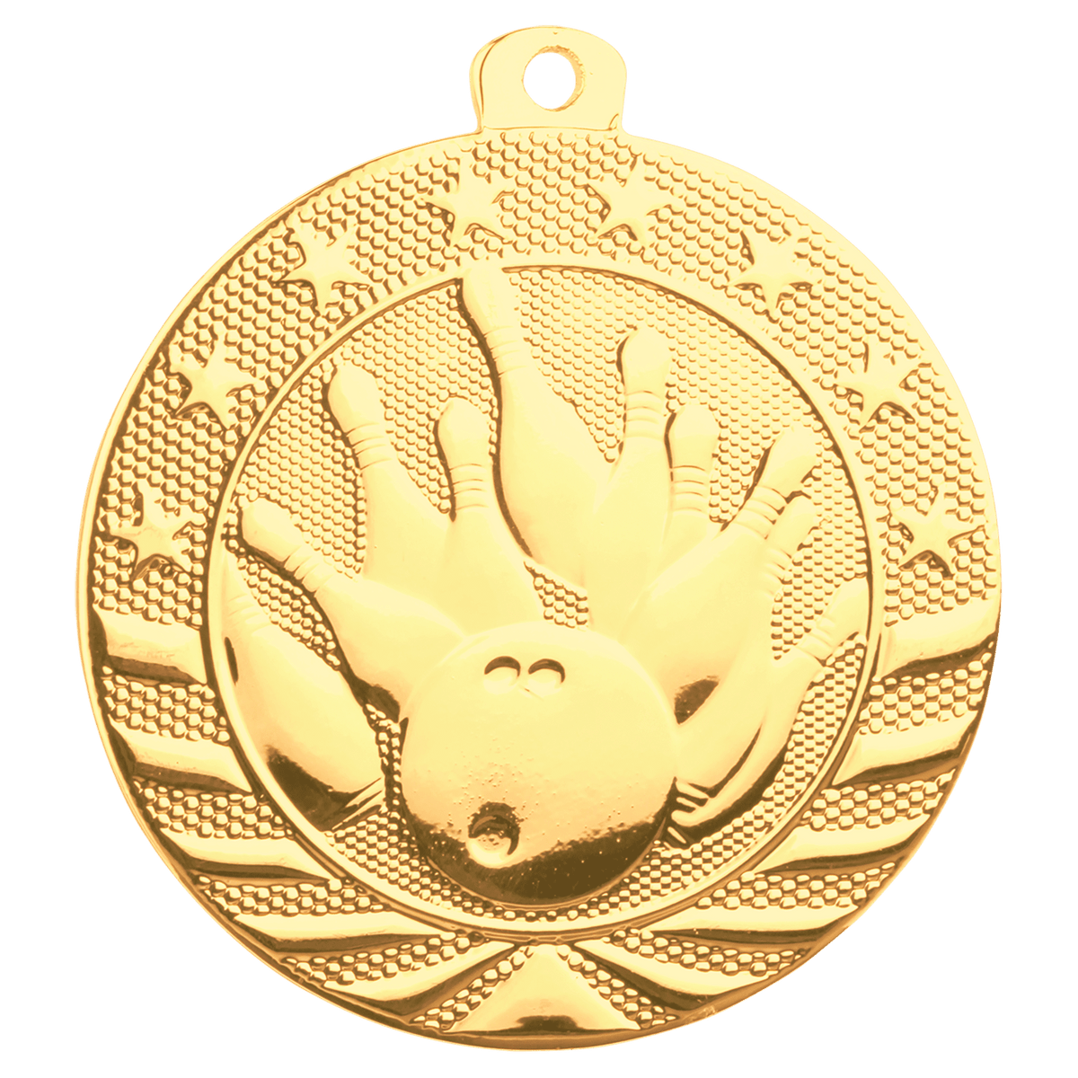 Bowling Starbrite Medal-Gold