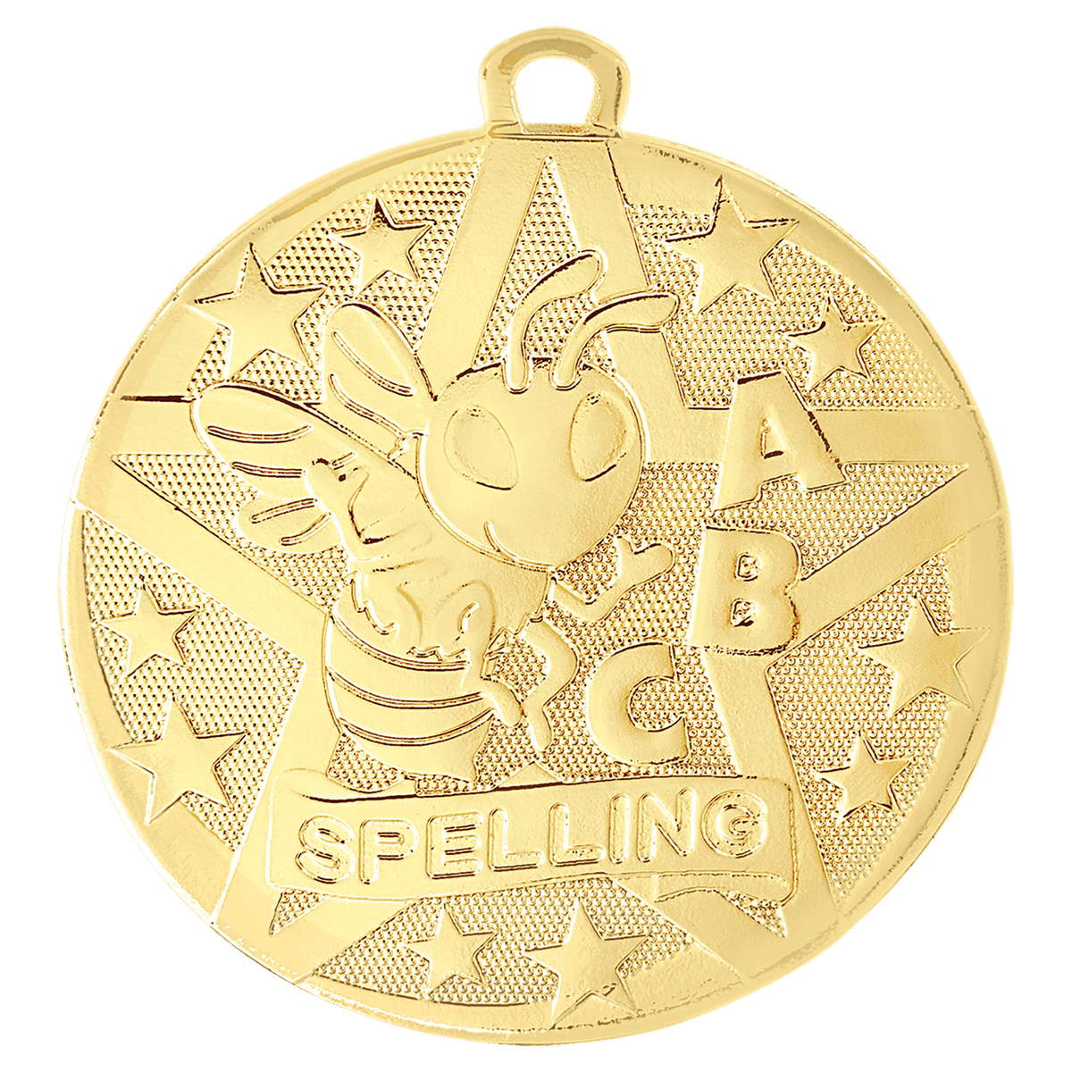 Spelling Superstar Medal-Gold
