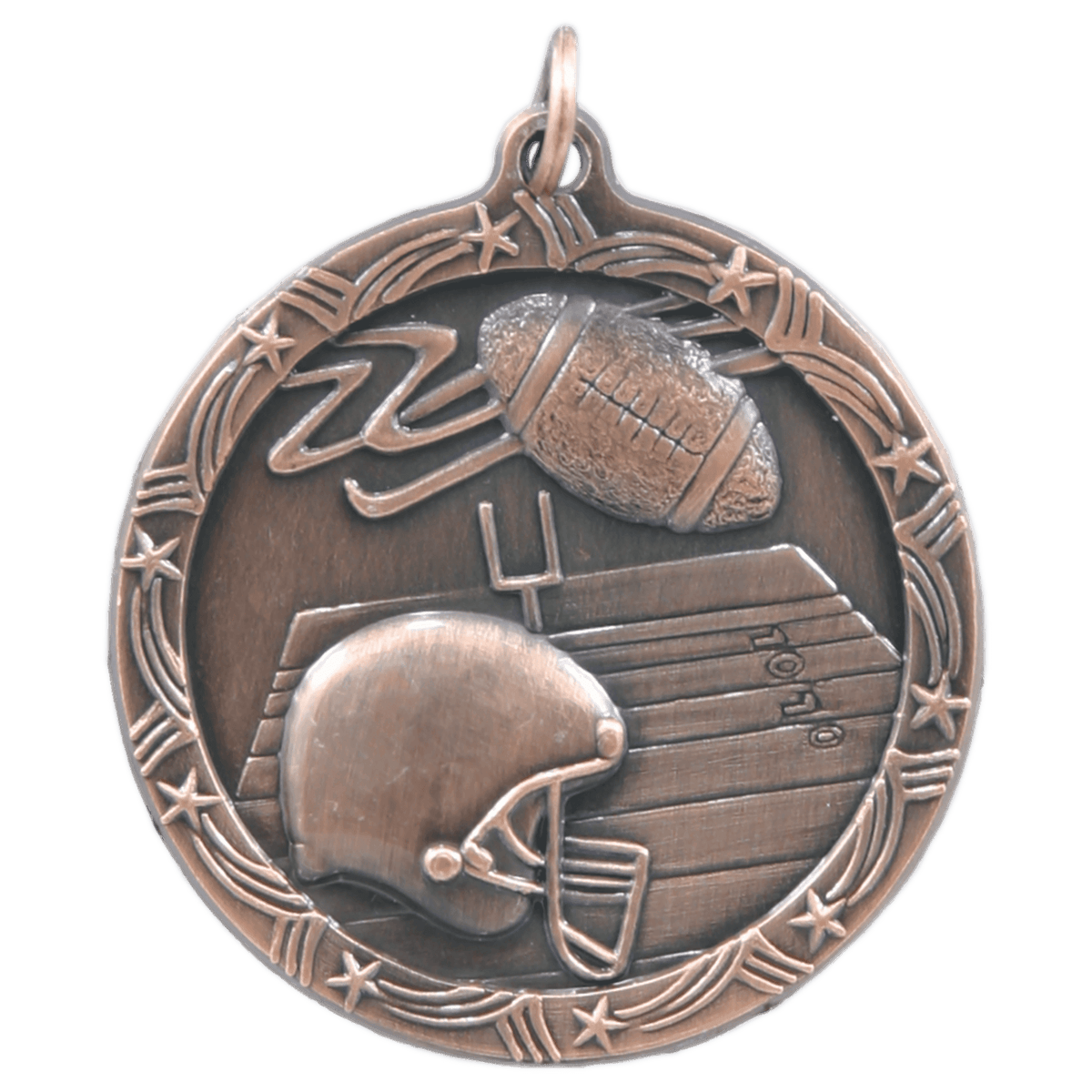 Football Shooting Star Medal-Bronze