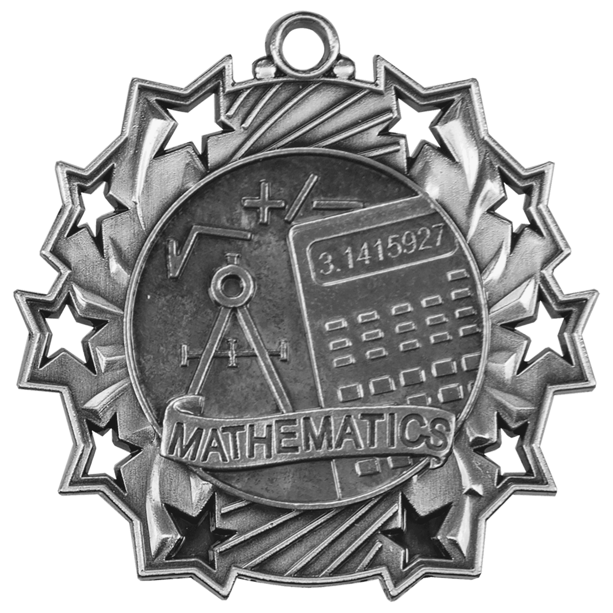 Math Ten Star Medal-Silver