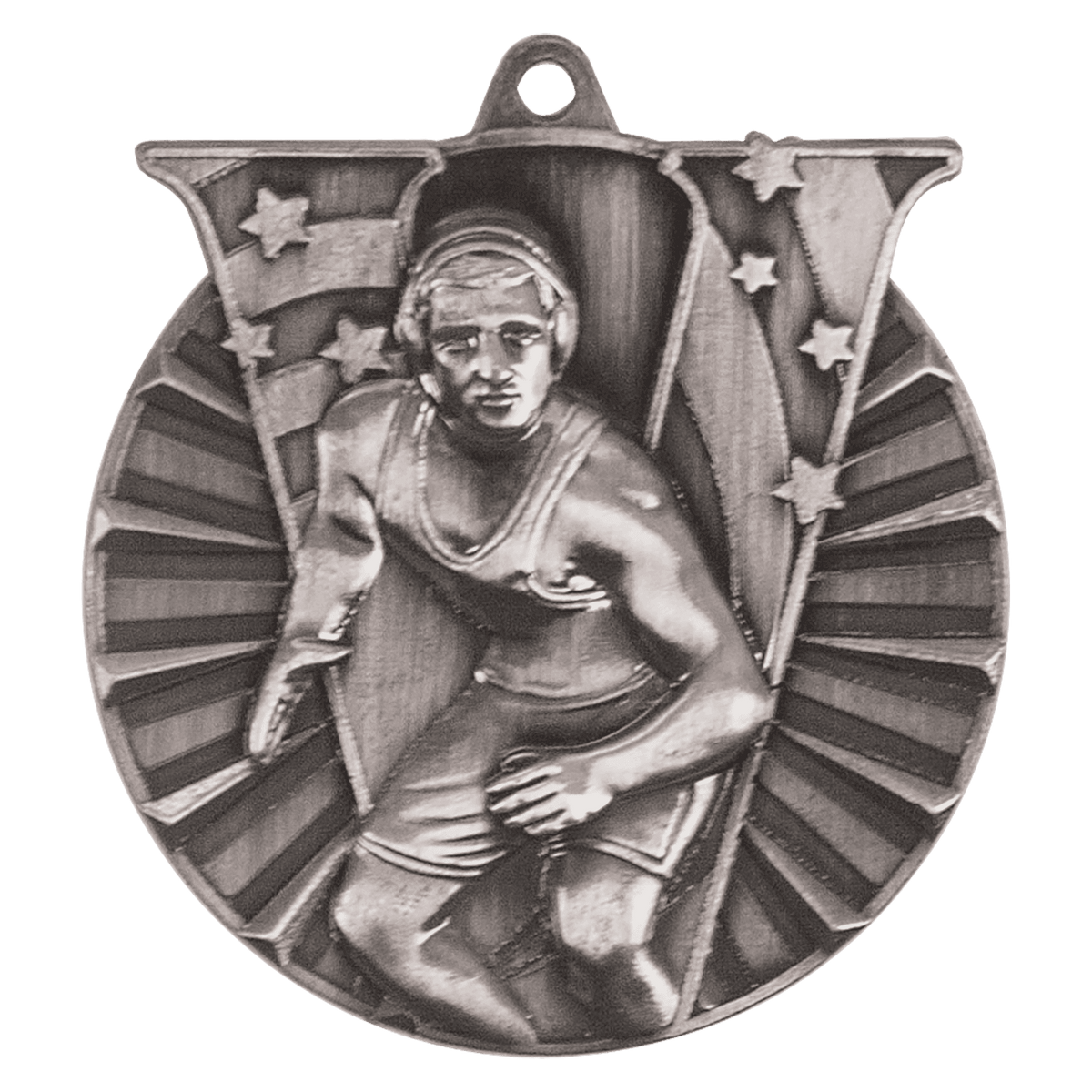 Wrestling Victory Medal-Silver